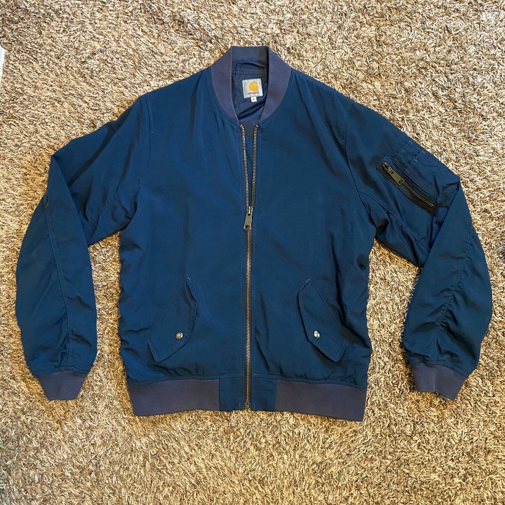 Carhartt WIP Adams Bomber Jacket navy size M
